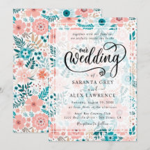 Enkel Blommigt Bröllop