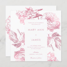 Enkel Blommigt för Eleganten Ro Guld, Bröllop