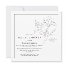 Enkel Blommigt för svart och vit Möhippa