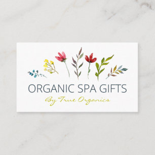 Enkel Blommigt - handgjord Organic Spa Body Soap Visitkort
