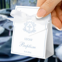 Enkel Blommigt Ljusblå Kor-baptism liten Tält