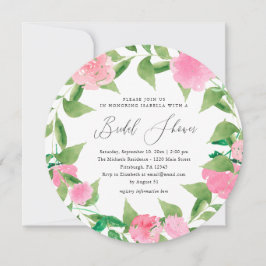 Enkel Blommigt och Chic Inbjudningskort för möhipp