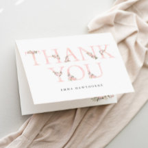 Enkel Blommigt Typografi Rosa Babykläder
