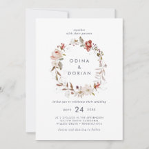 Enkel Blommigt Utandning Bröllop