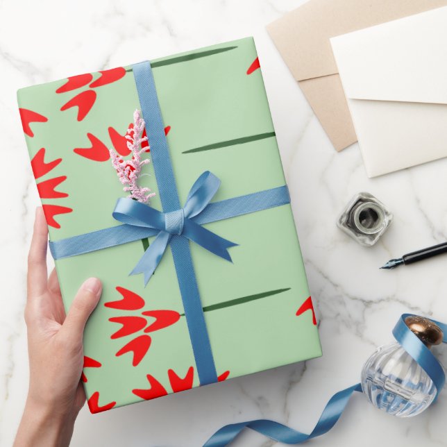 Enkel blomsterdesign presentpapper (Gifting)