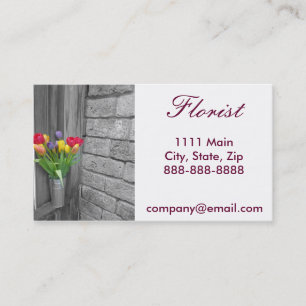 Enkel blomsterhandlarevisitkort visitkort