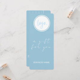 ENKEL BLUE BUSINESS LOGOTYP COMPANY GIFT CERTIFICA