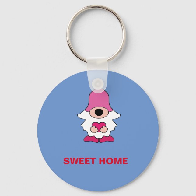 ENKEL BLUE GENOME SWEET HOME MAGNET NYCKELRING (Framsida)