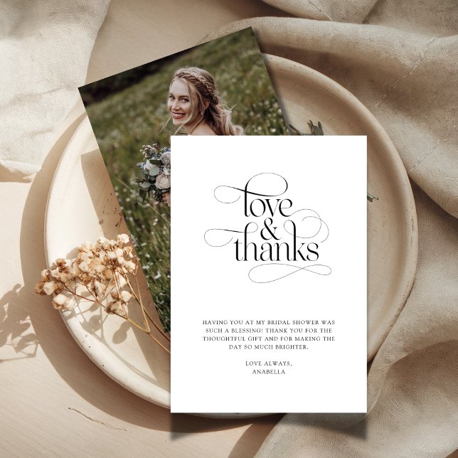 Enkel Boho Bröllopsfest Foto Tack Kort (Skapare uppladdad)