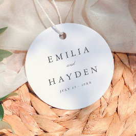 Enkel Boho Minimalistisk Bröllop Gåvor Etiketter