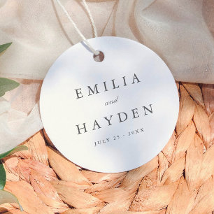 Enkel Boho Minimalistisk Bröllop Gåvor Etiketter