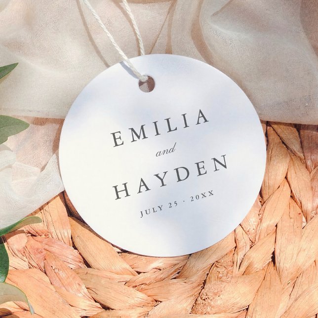 Enkel Boho Minimalistisk Bröllop Gåvor Etiketter (Skapare uppladdad)