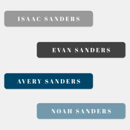 Enkel Boho Regnbåge Vattentäta Namn Klistermärke