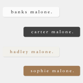 Enkel Boho Regnbåge Vattentäta Namn Klistermärke