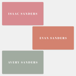 Enkel Boho Regnbåge Vattentäthet Namn Klistermärke