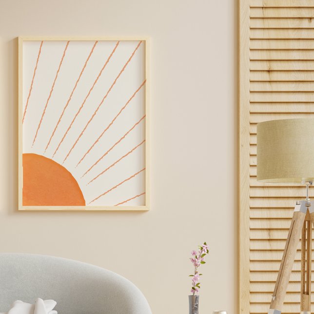 Enkel Boho Solsken  Poster (Simple Boho Sunshine Poster)