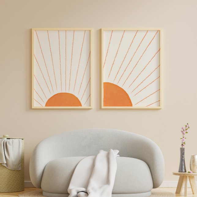 Enkel Boho Soluppgång Poster (Simple Boho Sunrise Poster)