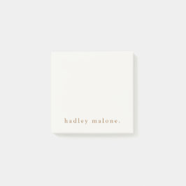 Enkel Boho-typografi Post-it Block