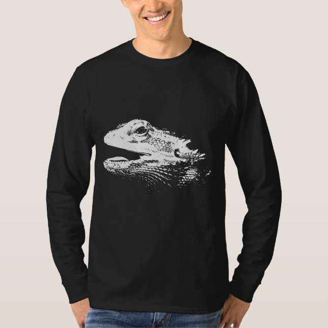 Enkel böjd dragon t shirt (Framsida)