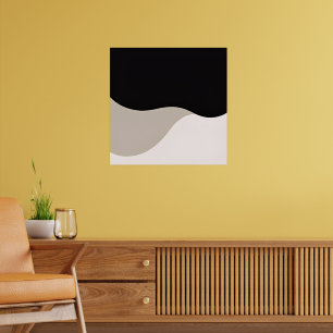 Enkel böjd konst - Minimalistisk båge Poster