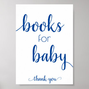 Enkel Bokar för Baby Fransk Blue Bok Dropoff Poster