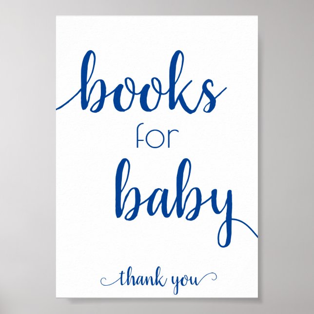 Enkel Bokar för Baby | Fransk Blue Bok Dropoff Poster (Framsidan)