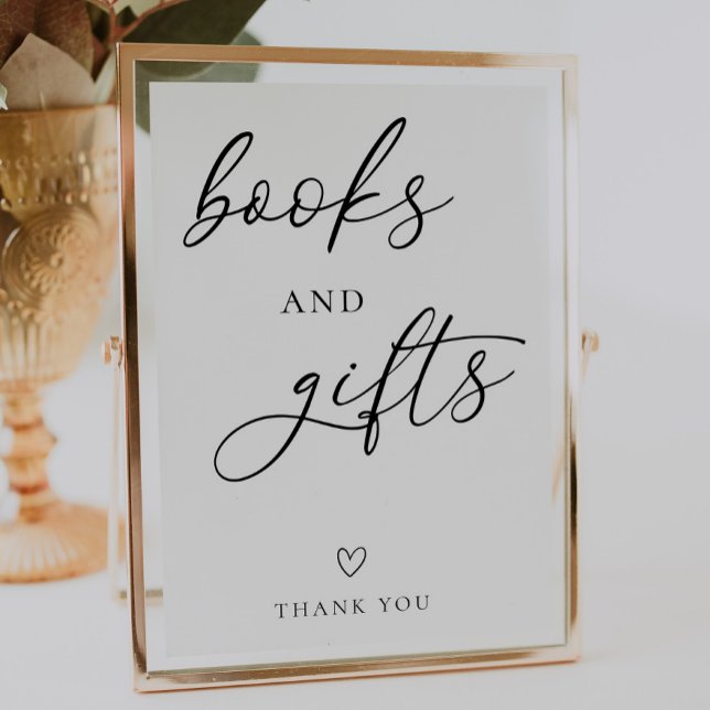 Enkel Bokar- och presentskylt för babyskor Poster (Skapare uppladdad)