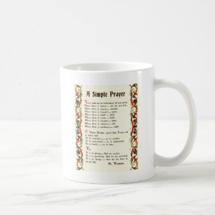 enkel bön vid St Francis av Assisi Kaffemugg