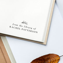 Enkel botanisk stämpel från Custom Names bibliotek