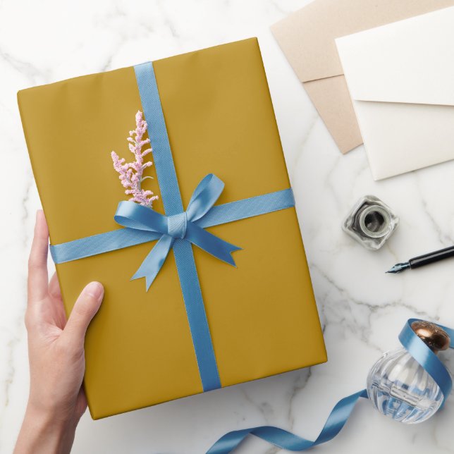 Enkel bränd honung guld färg nyans ton presentpapper (Gifting)
