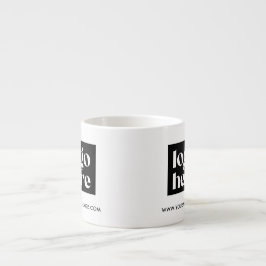 Enkel Branded Business Logotyp Espresso Mugg Espressomugg