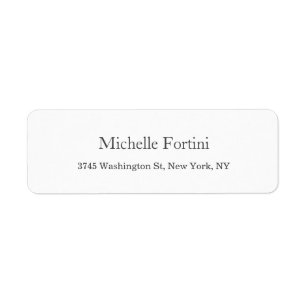 Enkel bred modern, minimalistisk Snyggt Returadress Etikett
