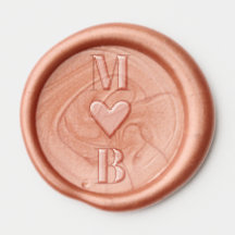 Enkel Brev Initialer Kärlek Heart Bröllop