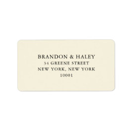 Enkel Bröllop-etikett Adressetikett