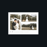 Enkel Bröllop-minnestangentbordsfoto med Snyggt Canvastryck<br><div class="desc">Anpassa med dina egna foton från bröllop och bröllop. © Gorjo Designs. Gade åt dig via Zazzle-plattformen. // Obs! De foton som används är endast platshållarbilder. Du måste ersätta med egna foton innan du beställer/skriver ut. Kontakta mig om du behöver hjälp med detta. // Tittar för matchande artiklar? Annat papper...</div>