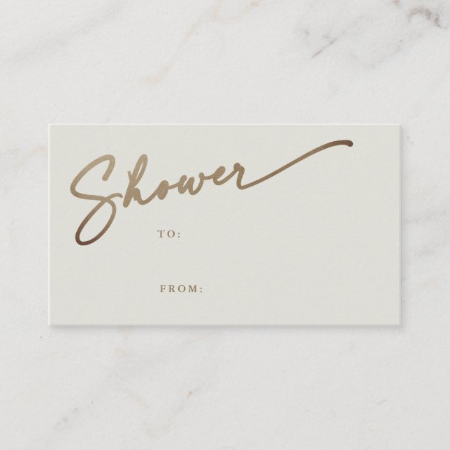 Enkel Bröllop Möhippa Gift-Märkre Visitkort (Framsida)