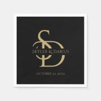 Enkel Bröllop Monogram-Personlig med Namn