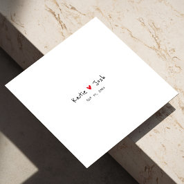 Enkel Bröllop Napkins för din stora dag Pappersservett