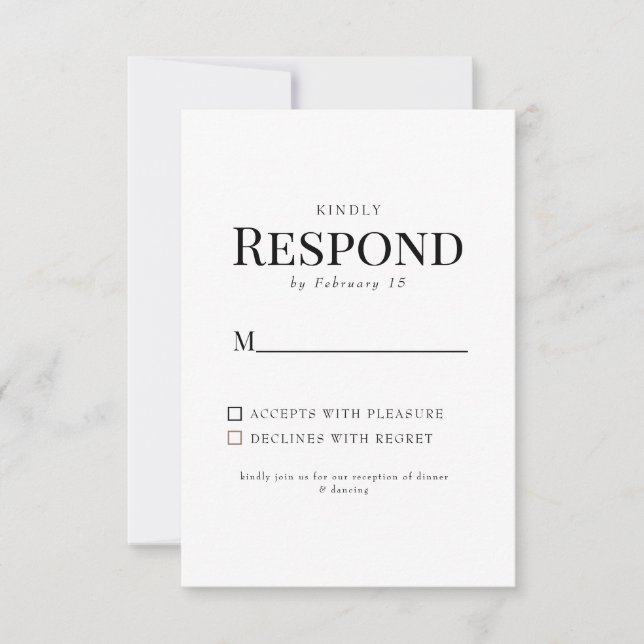 Enkel Bröllop OSA för Blommigt av gult (Framsida)