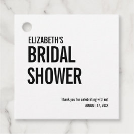 Enkel Bröllop tackkort med typografi Gåvor Etiketter