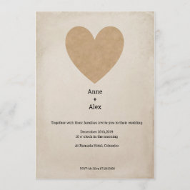 Enkel bröllopinbjudan inbjudningar