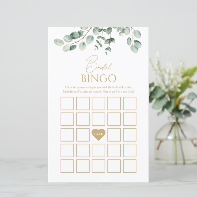 Enkel Bröllopsbingo för Brudtärna (Stående Fram)