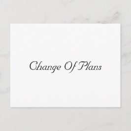 Enkel bröllopsförsening meddelande vykort