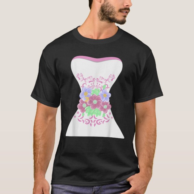 Enkel bröllopsklänning present för Bridal Showers  T Shirt (Framsida)
