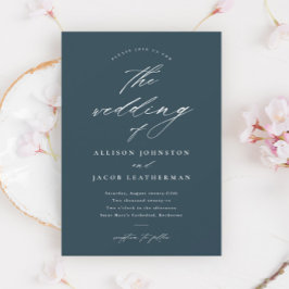 Enkel bröllopsskrift inbjudningar