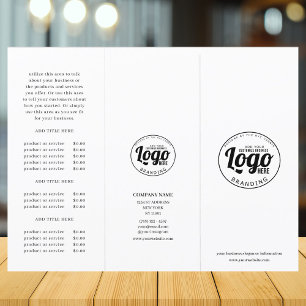 Enkel broschyr för Logotyp av företag - tre gånger
