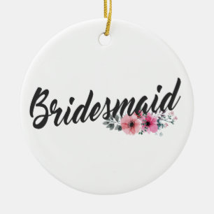 Enkel brudtärna vigsel kalligrafi Ornament