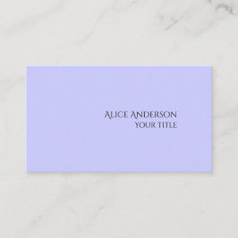 Enkel budget - en Modern periwinkle för Färg i fas Visitkort