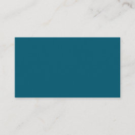Enkel budget enfärgad teal visitkort