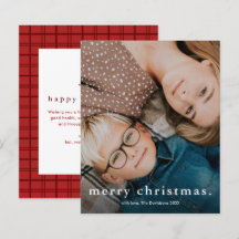 Enkel budget julkort med foto